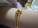 喜上眉梢喜飾黃金古法金珠999足金散珠硬金光面磨砂轉(zhuǎn)運(yùn)珠路路通圣誕禮物 4mm 重版光珠四顆 0.8g 曬單實(shí)拍圖