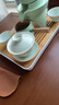蘇氏陶瓷（SUSHI CERAMICS）汝窯卵青 三才蓋碗開(kāi)片可養(yǎng)金線(xiàn)初放功夫茶具泡茶碗 曬單實(shí)拍圖