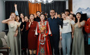 紫魅俏2025年新款婚禮媽媽裝連衣裙婚宴裝禮服女喜婆婆端莊氣質(zhì)改良旗袍 酒紅色【短袖】 2XL (建議120-130斤) 曬單實(shí)拍圖