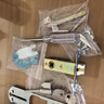 初工門(mén)鎖臥室門(mén)鎖室內門(mén)鎖可調節通用門(mén)鎖免改孔門(mén)鎖 雙孔可調單舌 曬單實(shí)拍圖