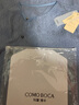 科蒙.博卡2025春夏新款桑蠶絲新中式短袖連衣裙女釘珠盤扣真絲裙子 霧霾藍(lán) XL 曬單實(shí)拍圖