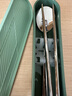 美廚（maxcook）316L不銹鋼筷子勺子餐具套裝 便攜式筷勺三件套 北歐綠 MCK5138 曬單實(shí)拍圖