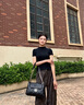 CinvaiKrose腋下鏈條包包女款2025年新款斜挎包大容量托特女包生日禮物送女友 黑色【送女友老婆女生禮物走心】 曬單實(shí)拍圖