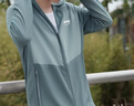 JEEP SPIRIT冰絲防曬衣男士夏季寬松透氣2025新款休閑皮膚衣防曬服輕薄外套男 【男款】深灰蘭 XL 【125-140斤】 曬單實(shí)拍圖