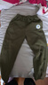 迷你木木屋兒童褲子春秋衛褲男童女童束腳運動(dòng)褲中小童長(cháng)褲 軍綠睡覺(jué)熊 120  曬單實(shí)拍圖