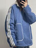 阿迪達斯 （adidas）originalsCITYSKATE拼色雙面穿抓絨運動(dòng)夾克外套男女同款深藍 深藍 XL 曬單實(shí)拍圖