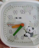 碼仕鬧鐘兒童學(xué)生創(chuàng  )意小時(shí)鐘簡(jiǎn)約方形指針夜光貪睡懶人夜燈桌面床頭鐘C301-5熊貓開(kāi)學(xué)季 曬單實(shí)拍圖