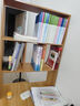 歐貿轉角書桌電腦桌臺式書架書柜組合一體辦公學習家用寫字桌子化妝臺 淺胡桃120CM 曬單實拍圖