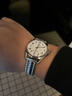 鉆石上海鉆石牌機械表男士手表數字老人中老年人鋼帶雙日歷簡(jiǎn)約庫存表 數字鋼帶款 曬單實(shí)拍圖