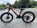 喜德盛（xds)青少年自行車(chē)鎂騎士20英寸7速變速鎂合金異形車(chē)架學(xué)生單車(chē) 黑橙 曬單實(shí)拍圖
