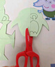 彌鹿（MiDeer） 兒童剪刀2歲+低幼寶寶安全手工剪紙不傷手多功能幼兒園3-6歲小孩工具圓頭小剪子 【紅色全塑款】兒童安全剪刀-2歲+ 曬單實拍圖