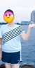 尚都比拉氣質(zhì)圓領(lǐng)顯瘦條紋針織衫女夏季時(shí)尚小眾設計感上衣 白拼黑 XL  曬單實(shí)拍圖