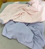 蕉內(nèi)311S兒童睡衣男女童針織拼色短袖短褲家居服套裝吸濕速干不粘人 香芋紫 150 曬單實拍圖