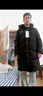 波司登（BOSIDENG）【反季】冬季羽絨服谷愛(ài)凌同款男女同款情侶長(cháng)款連帽90絨修身外套 【店長(cháng)推薦】黑色/緋草米80LR XL 175/96A 【卡碼拍小】 曬單實(shí)拍圖