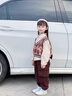 WVD國際品牌女童秋裝2025新款洋氣工裝兒童套裝早春秋季寶寶服 咖色 90 cm 曬單實(shí)拍圖