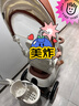 bebehaha搖搖樂(lè )嬰兒推車(chē)搖一搖遛娃神器二合一兒童手推車(chē)1-5歲橄欖棕-帶篷 曬單實(shí)拍圖