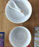 順祥餐具套裝碗盤(pán)餐具整套裝碗具套裝家用飯碗簡(jiǎn)約釉下彩12頭1-4人食 曬單實(shí)拍圖