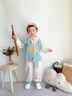 G.DUCKKIDS小黃鴨漢服男童套裝春秋男孩秋裝兒童唐裝中國(guó)風(fēng)幼兒園中秋表演服 藍(lán)色 90 建議1~2歲【 80-90cm】cm 曬單實(shí)拍圖