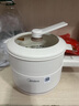 美的（Midea）電煮鍋 小電鍋 宿舍小鍋 學(xué)生宿舍泡面電火鍋 電蒸鍋多功能輔食鍋XZE2017 1.6L配蒸籠【國(guó)家補(bǔ)貼】 曬單實(shí)拍圖