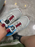 特步（XTEP）兒童童鞋男童中大童潮流撞色旋轉(zhuǎn)扣跑鞋 鴿子灰 35碼 曬單實拍圖