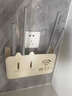 巨晶路由器放置架壁掛式收納盒墻上固定電視機頂盒光貓支架wifi放置架 小貓耳朵白色【1個(gè)裝】 曬單實(shí)拍圖