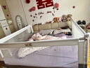 KDE嬰兒床圍欄防摔護(hù)欄寶寶床邊防摔安全防護(hù)欄兒童床上防掉床擋板 [M7]雅灰【U型底座-免打孔】 三面裝丨1.8米床【1.8+2.0+2.0】 曬單實(shí)拍圖