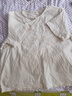 子牧棉麻2025夏裝 女文藝復(fù)古刺繡寬松斜襟盤扣短袖上衣1085 淺米色 L (建議115-125斤) 曬單實拍圖