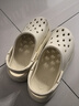名創(chuàng)優(yōu)品（MINISO）洞洞鞋男女夏季外穿涼鞋防滑厚底踩屎感包頭涼拖鞋 卡其+海洋星星 曬單實拍圖