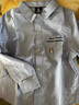 暇步士（Hush Puppies）童裝男童全棉長(cháng)袖襯衫秋季兒童學(xué)院風(fēng)休閑襯衣 牛津色    160    曬單實(shí)拍圖