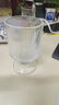 【全網(wǎng)銷量10w+】ins風冰淇淋杯豎紋高腳杯家用高顏值玻璃杯 1只裝 曬單實拍圖