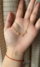 周六福七夕禮物  黃金項(xiàng)鏈女款足金琺瑯鏈墜迎春花系列送女生禮物 計(jì)價(jià) 40+5cm尾鏈-4.39g 曬單實(shí)拍圖