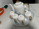 漢茗新中式茶具整套喬遷送禮景德鎮(zhèn)水杯茶壺客廳家用高檔陶瓷杯具套裝 【高檔骨瓷·茶具8件套】禮盒裝 曬單實(shí)拍圖