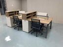 職員辦公桌員工位簡約現(xiàn)代4四6六雙人位財務(wù)卡座辦公家具桌椅組合 2.8米并排兩人位 曬單實拍圖