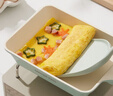 炊大皇 平底鍋不粘鍋 陶瓷煎鍋玉子燒18cm 煎餅煎蛋磁爐通用青瓷QC18YZS 曬單實(shí)拍圖