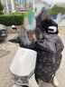 悅野車(chē)飾 電動(dòng)車(chē)親子擋風(fēng)被秋冬季電瓶車(chē)擋風(fēng)罩可帶孩子保暖防風(fēng)加絨防風(fēng)被適用雅迪愛(ài)瑪臺鈴九號新日綠源 曬單實(shí)拍圖