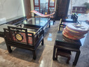 文景軒紅木家具紫光檀（學(xué)名：東非黑黃檀）沙發(fā)高端客廳家具組合蘇作明清式中國風(fēng)新中式實木沙發(fā) 【紫光】（113組合）七件套 組合 曬單實拍圖
