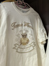 Teenie Weenie小熊女裝短袖T恤25夏季新款萬(wàn)針刺繡藍(lán)色學(xué)院風(fēng)上衣 乳白色 S 曬單實(shí)拍圖