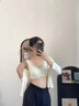 貓人內衣女學(xué)生初高中生少女背心青少年發(fā)育期運動(dòng)無(wú)痕大碼文胸罩薄款 白色【矯正胸型 呵護胸部】 XL 【38/85ABC 建議120-135斤】 曬單實(shí)拍圖