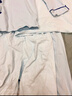 頂瓜瓜兒童睡衣套裝春夏季純棉中大童男童居家服開襟男孩 6005藍色160 曬單實拍圖