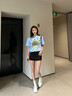 回力板鞋女鞋2025夏季新款可愛星星休閑小白鞋厚底百搭學(xué)生休閑鞋子女 白/淺藍(lán)/黃 37 曬單實(shí)拍圖