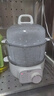 蘇泊爾（SUPOR）煮蛋器小電蒸鍋煮雞蛋神器多功能家用雙層蒸蛋器旋鈕304不銹鋼2.5升可定時(shí)自動(dòng)斷電 雙層 曬單實(shí)拍圖