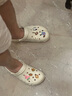 crocs卡駱馳老貝雅洞洞鞋同款男女戶外涼鞋情侶防滑沙灘涼拖鞋 老貝雅-骨白色 43 曬單實(shí)拍圖