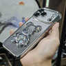 SUOLIAO適用iPhone17Promax手機殼新款電鍍閃粉流沙熊自帶鏡頭膜全包圍防摔散熱硅膠保護套簡(jiǎn)約女生款軟殼 【太空銀+閃粉卡】立體流沙熊-自帶鏡頭膜+鋼化膜 iPhone17Promax 曬單實(shí)拍圖