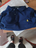 夢(mèng)特嬌斷碼品牌純棉短袖POLO衫時(shí)尚休閑夏季t恤衫爸爸裝 藏青色 XL _建議135-150斤 曬單實(shí)拍圖