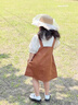 GUYN女童夏裝連衣裙2025新款小女孩假兩件裙子寶寶童裝兒童背帶公主裙 120碼適合身高105-115厘米 曬單實拍圖