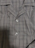 三槍（THREEGUN）睡衣男純棉格子印花短袖長褲開襟翻領(lǐng)男士家居服套裝 曬單實拍圖