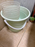 CHAHUA茶花 塑料桶12.2L 大號家用手提水桶洗車(chē)洗衣儲水桶大容量 曬單實(shí)拍圖