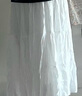 白色半身裙女2025春夏新款a字裙高腰傘裙垂墜感小個(gè)子蛋糕裙裙子 白色-小個(gè)子款 S 曬單實(shí)拍圖