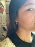 伊燦日韓精致黑色耳環(huán)女輕奢小眾設(shè)計感方形耳扣2025新款爆款高級耳飾 氣質(zhì)黑色方形耳環(huán) 曬單實拍圖