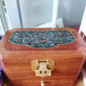 夢(mèng)佳家畫(huà)（MEJJHUA）花梨木大容量多層帶鎖實(shí)木精致首飾盒收納盒抽屜高檔防氧化珠寶盒 實(shí)木首飾盒-花梨木「憶春來(lái)」 曬單實(shí)拍圖